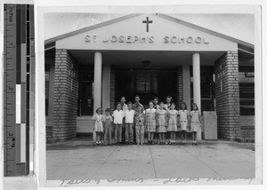 Seven sets of twins at St. Joseph's Elementary School, Hilo, Hawaii, ca. 1949