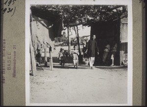 Grandmother and granddaughter come from the town