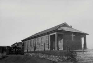 Pitsaikou Church. "The Church of God is being built" 1941