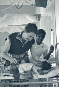 DMS Missionary, Nurse Rigmor Madsen at the Union Mission Tuberculosis Sanatorium, Arogyavaram