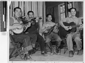 String quartet, Jerome Relocation Center, Denson, Arkansas, March 12, 1943