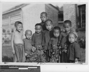 Neighbor's children at Rongxian, China, 1934