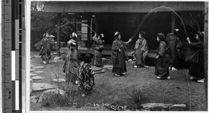 Japanese girls jumping rope, Japan, ca. 1920-1940