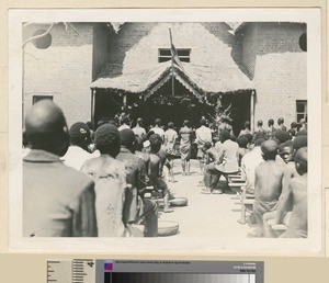 Harvest festival, Mihecani, Mozambique, ca.1930