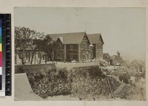 Exterior view of Boys' High School, Antananarivo, Madagascar, ca. 1890