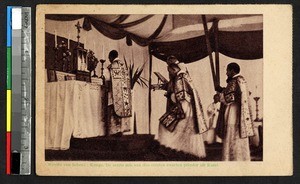 Clergy celebrating mass, Kasai, Congo, ca.1920-1940