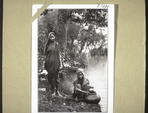 Indian women fetching water