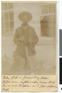 Zulu with braided beard, Hermannsburg, South Africa