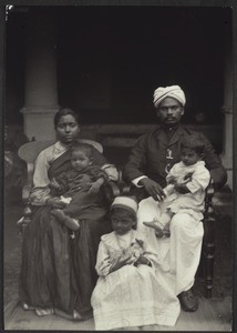 A Tamil catechist and his family