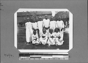 Christian children in their Sunday dress, Mbozi, Tanzania