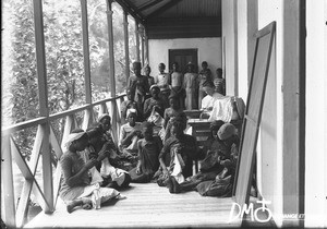 Sewing lesson, Antioka, Mozambique, 1907