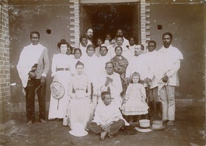 Missionaries and their employees, in Mahereza, Madagascar