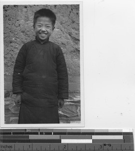 An altar boy at Chiaotou, China, 1935