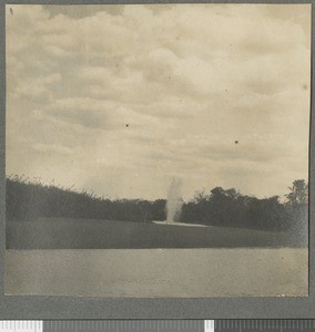 Mortar round exploding, Cabo Delgado, Mozambique, 1918