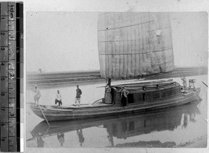 House boat, Pang Chuang, Shandong, China, ca.1890