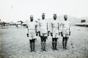 King's African Rifles Soldiers, Nyasaland, Malawi, ca. 1914-1918