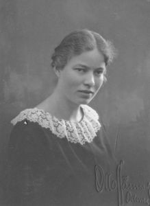 Missionary Gerda Margrethe Rasmussen née Dresmer. Married to Carl Rasmussen 1925. Sent by DMS t