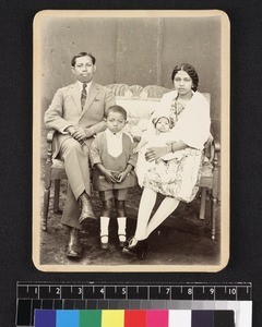 Dr Rakotoarivony and family, Madagascar, ca. 1930