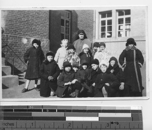 The junior class at the Academy at Dalian, China, 1932