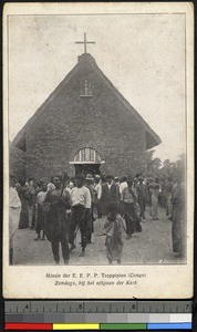 Leaving church on Sunday, Congo, ca.1920-1940