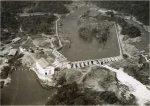 Barrage and factory for electricity of Edea, in Cameroon