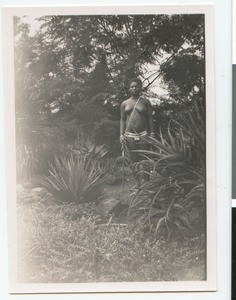 African woman wearing a loincloth, South Africa, 1936