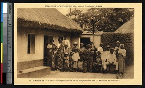 Families of the copper craftsmen guild, Cove, Benin, ca. 1900-1930