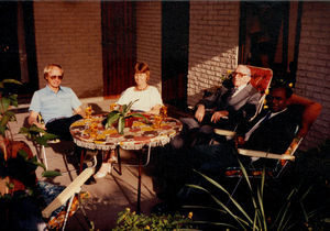 From a visit to Secretary General of DSM, Jørgen Nørgaard Pedersen, 8th June 1983. From left to