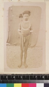 Portrait of man, Port Moresby, Papua New Guinea, ca. 1890