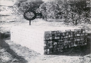 Tombstone of Benjamin Escande and Paul Minault, in Madagascar