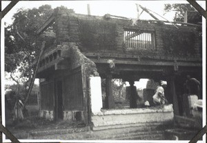 Mudabidri. Der Mission geschenkter Mari-Tempel beim Abbruch