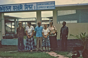 Danish Bangladesh Leprosy Mission/DBLM, Nilphamari. Missionaries, visitors and staff members ou