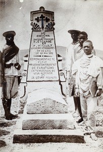 Commemorative sculpture in memory of Escande and Minault, in Madagascar