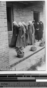 Procession of novices and postulants in Lipu, China, 1941