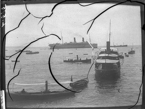 The Scott and other ships in Funchal Harbour, Madeira, Portugal, ca. 1901-1907