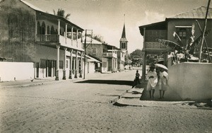 Street of Marovoay, in Madagascar