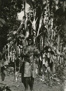 Obur, a happy mother, in Gabon