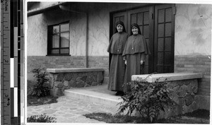 Maryknoll Sisters Camilla Chadwick and Dolorita Heaney, Takano, Japan, January 2, 1941