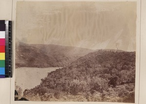 View of landscape, possibly near Tsinjoarivo, Madagascar, ca. 1872