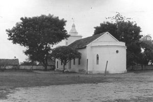 Kirken i Panruti, Arcot, Sydindien. (Anvendt i: Dansk Missionsblad nr 24/1958)