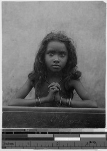 Portrait of a Nellore girl, India, ca. 1914