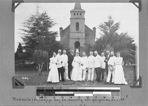 The Büttners' wedding party, Rutenganio, Tanzania, 1904