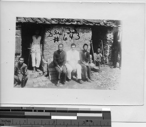 Bro. Anselm Petley and Dr. Blaber at Leprosarium at Jiangmen, China, 1933