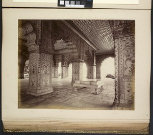 Interior of Diwan-i-khas, Red Fort, Delhi, ca.1900-1929