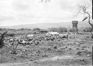 Cleared land near tracks, Tanzania, ca.1893-1920