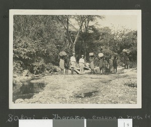 Preaching safari, Tharaka district, Kenya, ca.1930