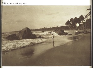 Beach near Mount Lavinia, Ceylon