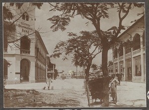 Street in East African town, Tanzania