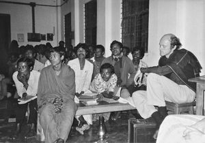 DSM Missionary, Rev. Jens Fischer-Nielsen at a meeting of Bangladesh Lutheran Church/BLC, Novem