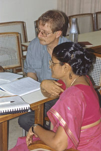 JELC Consultation, Gurukul, October 1993. Rev. Günther Bartem, NMZ and Rev. Mrs. Prasanna Kumar